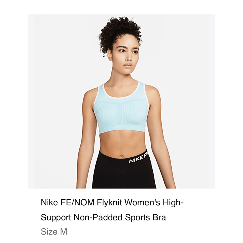 Blue, high support, Nike sports bra